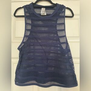 Lorna Jane - Small Dark Blue Mesh Tank
